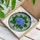 Blue Hydrangea Stained Glass Mosaic - Tiffany Style Jewel Tone Floral Window Art Display Stained Glass Suncatcher - 3