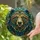 Stained Glass Bear Head Tiffany Style Jewel Tones - Piercing Teal Eyes Intricate Mosaic Fur Art Stained Glass Suncatcher - 2