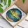 Tiffany Stained Glass Sun Palm Trees Ocean Beach Hills Intricate Colorful Jewel Tones Stained Glass Suncatcher - 3
