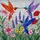 Detailed Hummingbird Floral Stained Glass Art - Vibrant Tiffany Style Garden Window Decor Stained Glass Suncatcher - 5