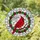 Personalized Cardinal Stained Glass Art with Abbie Name, Ruby Berry Wreath, Tiffany Mosaic - 1