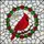 Personalized Cardinal Stained Glass Art with Abbie Name, Ruby Berry Wreath, Tiffany Mosaic - 5