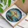 Rugged Christian Cross Frothing Ocean Waves Radiant Seascape Sky - Tiffany Stained Glass Stained Glass Suncatcher - 3