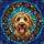 Goldendoodle Dog Stained Glass Mosaic Art - Intricate Tiffany Style Pet Lover Gift for Dog Moms Stained Glass Suncatcher - 5