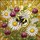 Bumblebee Daisy Tiffany Style Stained Glass Garden Art - Honeycomb Floral Nature Scene Stained Glass Suncatcher - 5