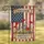 Distressed American Flag Wildflowers - Freedom Democracy Truth USA 250th Anniversary 1776-2026 Garden Flag - 1