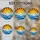 Tiffany Glass Sun Clouds Ocean Waves Mosaic Radial Beams Jewel Tones Stained Glass Style Stained Glass Suncatcher - 4