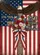 Bald Eagle American Flag 1776-2026 - USA 250 Years of Freedom Patriotic Floral Cross Garden Flag - 6