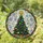 Conical Christmas Tree Stained Glass Ornaments Golden Star Snowflake Garland - Holiday Gift Stained Glass Suncatcher - 1