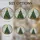 Conical Christmas Tree Stained Glass Ornaments Golden Star Snowflake Garland - Holiday Gift Stained Glass Suncatcher - 4