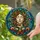 Medusa Stained Glass with Serene Face, Tiffany Style Snakes & Mosaic Tessellation Stained Glass Suncatcher - 2