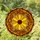 Stained Glass Citrus Fruit Slice Tiffany Style Jewel Tone Mosaic Intricate Warm Amber Red Art Stained Glass Suncatcher - 1
