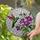 Iridescent Green Hummingbird Stained Glass Art with Tiffany Style Flowers & Mosaic Background Stained Glass Suncatcher - 2
