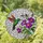 Iridescent Green Hummingbird Stained Glass Art with Tiffany Style Flowers & Mosaic Background Stained Glass Suncatcher - 1