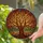 Tiffany Style Stained Glass Tree & Branch Art - Multi-Colored Leaf Canopy Mosaic Design Stained Glass Suncatcher - 2