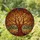 Tiffany Style Stained Glass Tree & Branch Art - Multi-Colored Leaf Canopy Mosaic Design Stained Glass Suncatcher - 1