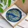 Blue Whale Ocean Waves Stained Glass Tiffany Style Art - Aquatic Life Home Decor Gift Stained Glass Suncatcher - 3