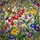 Two Hummingbirds Stained Glass Trumpet Bell Flowers Tiffany Style Jewel Tone Mosaic Art Stained Glass Suncatcher - 5
