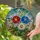 Intricate Stained Glass Floral Bouquet - Tiffany Style Jewel Tone Flower Mosaic Garden Art Stained Glass Suncatcher - 2