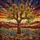 Majestic Gnarled Joshua Tree Desert Mesa Stained Glass - Agave Yucca Southwestern Art Stained Glass Suncatcher - 5