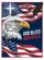 Bald Eagle American Flag Christian Cross 1776-2026 - USA 250th Anniversary Gift for Veterans Garden Flag - 6