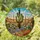 Tiffany Stained Glass Saguaro Cactus Desert Garden Prickly Pear Flowers Jewel Tones Stained Glass Suncatcher - 1