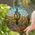 Tiffany Stained Glass Saguaro Cactus Desert Garden Prickly Pear Flowers Jewel Tones Stained Glass Suncatcher - 2
