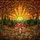 Detailed Toadstool Mushroom Forest Tiffany Stained Glass - Autumn Leaves Sunset Hills Landscape Stained Glass Suncatcher - 5