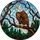 Bald Eagle Perched Branch Stained Glass Mosaic Art - Tiffany Style Jewel Tone Window Decor Stained Glass Suncatcher - 5