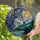 Majestic Wolf Head Profile Mountain Lake Pine Forest Sun Stained Glass Style Tiffany Art Stained Glass Suncatcher - 2