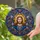 Jesus Christ Stained Glass Tiffany Style Portrait - Golden Halo Intricate Patterns Gift Stained Glass Suncatcher - 2