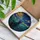 Black Cat Stained Glass Celestial Night Sky Moon Stars Tiffany Van Gogh Inspired Art Stained Glass Suncatcher - 3