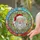 Jovial Santa Claus Stained Glass Mosaic Art - Tiffany Style Christmas Holiday Decor Stained Glass Suncatcher - 2