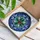 Holly Berries Leaves Silver Bells Tiffany Style Stained Glass Art Holiday Decor Stained Glass Suncatcher - 3