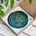 Blueberry Stained Glass Art - Tiffany Style Mosaic Vine & Leaf Pattern Translucent Jewel Tones Stained Glass Suncatcher - 3