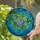Blueberry Stained Glass Art - Tiffany Style Mosaic Vine & Leaf Pattern Translucent Jewel Tones Stained Glass Suncatcher - 2