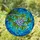 Blueberry Stained Glass Art - Tiffany Style Mosaic Vine & Leaf Pattern Translucent Jewel Tones Stained Glass Suncatcher - 1