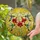 Hummingbird Red Lily Flowers Stained Glass Mosaic Art - Tiffany Style Jewel Tones Stained Glass Suncatcher - 2