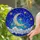 Upward Crescent Moon Golden Stars Starry Night Tiffany Stained Glass Decor Stained Glass Suncatcher - 2