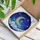 Upward Crescent Moon Golden Stars Starry Night Tiffany Stained Glass Decor Stained Glass Suncatcher - 3