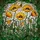 Golden Orange Poppies Stained Glass Art - Tiffany Style Floral Mosaic Window Decor Gift Stained Glass Suncatcher - 5