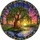 Tiffany Style Intricate Willow Tree Stained Glass Sunset Hills - Nature Home Decor Stained Glass Suncatcher - 5