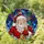 Jovial Santa Claus Stained Glass Mosaic Jewel Tone - Tiffany Christmas Holiday Decor Stained Glass Suncatcher - 1