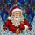 Jovial Santa Claus Stained Glass Mosaic Jewel Tone - Tiffany Christmas Holiday Decor Stained Glass Suncatcher - 5