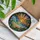Stained Glass Ocean Sunset Sun Rays Palm Tree Tropical Beach Seashells Home Decor Stained Glass Suncatcher - 3