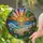 Stained Glass Ocean Sunset Sun Rays Palm Tree Tropical Beach Seashells Home Decor Stained Glass Suncatcher - 2