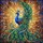 Peacock Tiffany Stained Glass - Elaborate Iridescent Tail Feather Jewel Tone Art Decor Stained Glass Suncatcher - 5