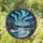 Winter River Aurora Borealis Landscape Evergreen Trees Snowy Mountains - Tiffany Art Decor Gift Stained Glass Suncatcher - 1