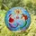 Mermaid Santa Claus Gift Exchange & Smiling Mermaid - Underwater Christmas Decor Stained Glass Suncatcher - 1