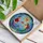 Mermaid Santa Claus Gift Exchange & Smiling Mermaid - Underwater Christmas Decor Stained Glass Suncatcher - 3